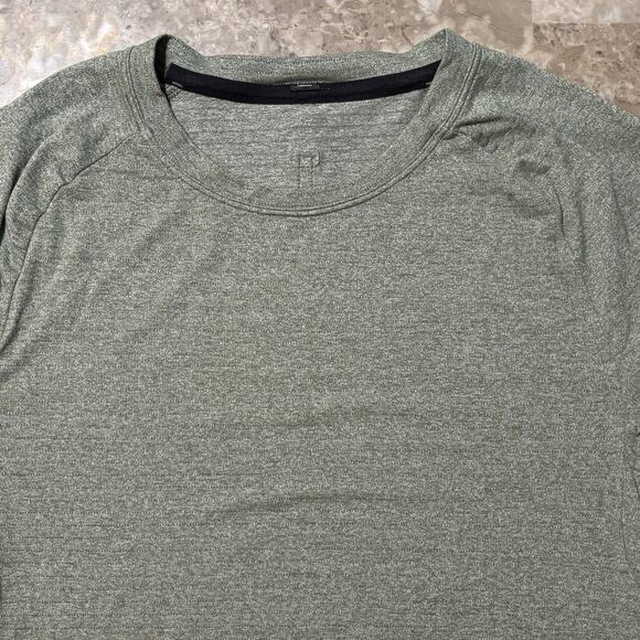Lululemon Shirt Mens XS License To Train Green Short Sleeve Drysense Gym - Picture 1 of 9